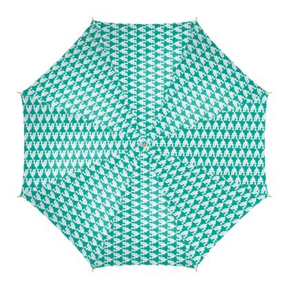 Alota Note$ Greater Than Money  Icon Umbrella-Teal, White