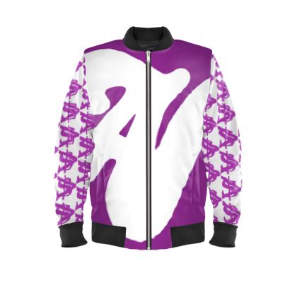 Alota Note$ Lettermark-Icon Full Sublimated Ladies Bomber Jacket