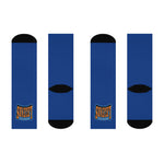 Gotham City Legends Cushioned Crew Socks - Royal/Orange/Blue