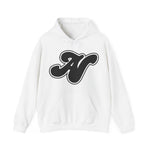 Alota Note$ Garmentry Black Lettermark x Wordmark Unisex Heavy Blend™ Hooded Sweatshirt (13 colors)