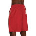 Alota Note$ Garmentry Men's Jogger Shorts (AOP) - DGMGR Red