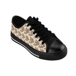 Alota Note$ Garmentry ‘>$’ Icon Pattern Women's Low Top Sneakers - DGMGR Oatmeal