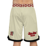 Alota Note$ Garmentry Basketball Rib Shorts (AOP) - DGMGR Tan