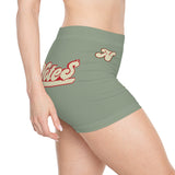 Alota Note$ Garmentry Women's Boy Shorts (AOP) -DGMGR Seamoss