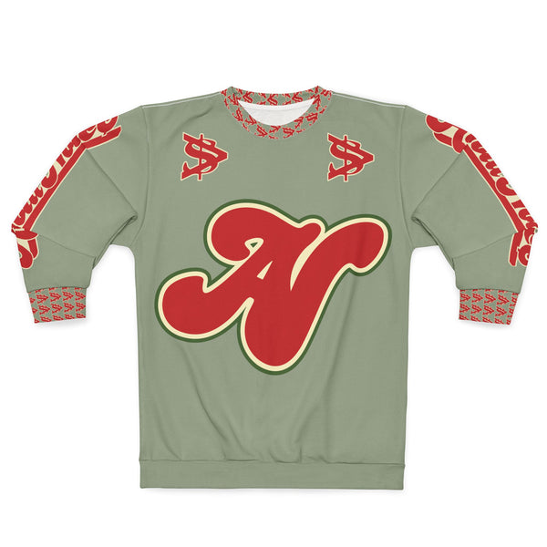 Alota Notes Garmentry Unisex Sweatshirt (AOP) - DGMGR Mint