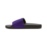 Gotham City Legends Men's PU Slide Sandals-Purple/Teal/Purple