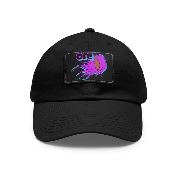 On Fleek Clothing 'WindyHair' Logo Dad Hat with Leather Patch