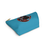 On Fleek Cosmetics Accessory Pouch w T-bottom - Teal/Orange