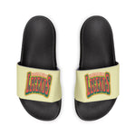 Gotham City Legends Men's PU Slide Sandals-Wheat/Tomato/Pine/Goldenrod Lime