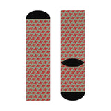 Alota Note$ Lettermark Cushioned Crew Socks - DGMGR Seamoss