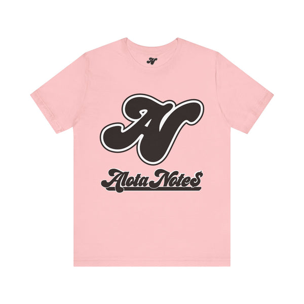 Alota Note$ Garmentry Lettermark-Wordmark Unisex Jersey Short Sleeve Tee