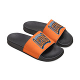 Gotham City Legends Men's PU Slide Sandals-Tangerine/Orange/Blue