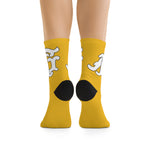 Alota Note$ Garmentry Monogram DTG Socks-Yellow