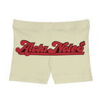 Alota Note$ Garmentry Women's Boy Shorts (AOP) - DGMGR Cream