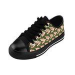 Alota Note$ Garmentry ‘>$’ Icon Pattern Women's Low Top Sneakers - DGMGR Forest