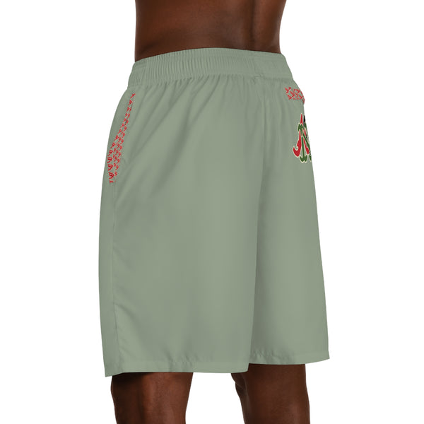 Alota Note$ Garmentry Men's Jogger Shorts (AOP) - DGMGR Seamoss