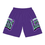 Gotham City Legends Basketball Shorts (AOP)-Purple/Teal/Purple