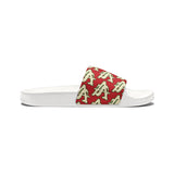 Alota Note$ Garmentry ‘>$’ Icon Pattern Women's Slide Sandals - DGMGR Red