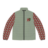 Puffer Jacket - Alota Note$ Icon Pattern Sleeve Men's Jacket - DGMGR Seamoss