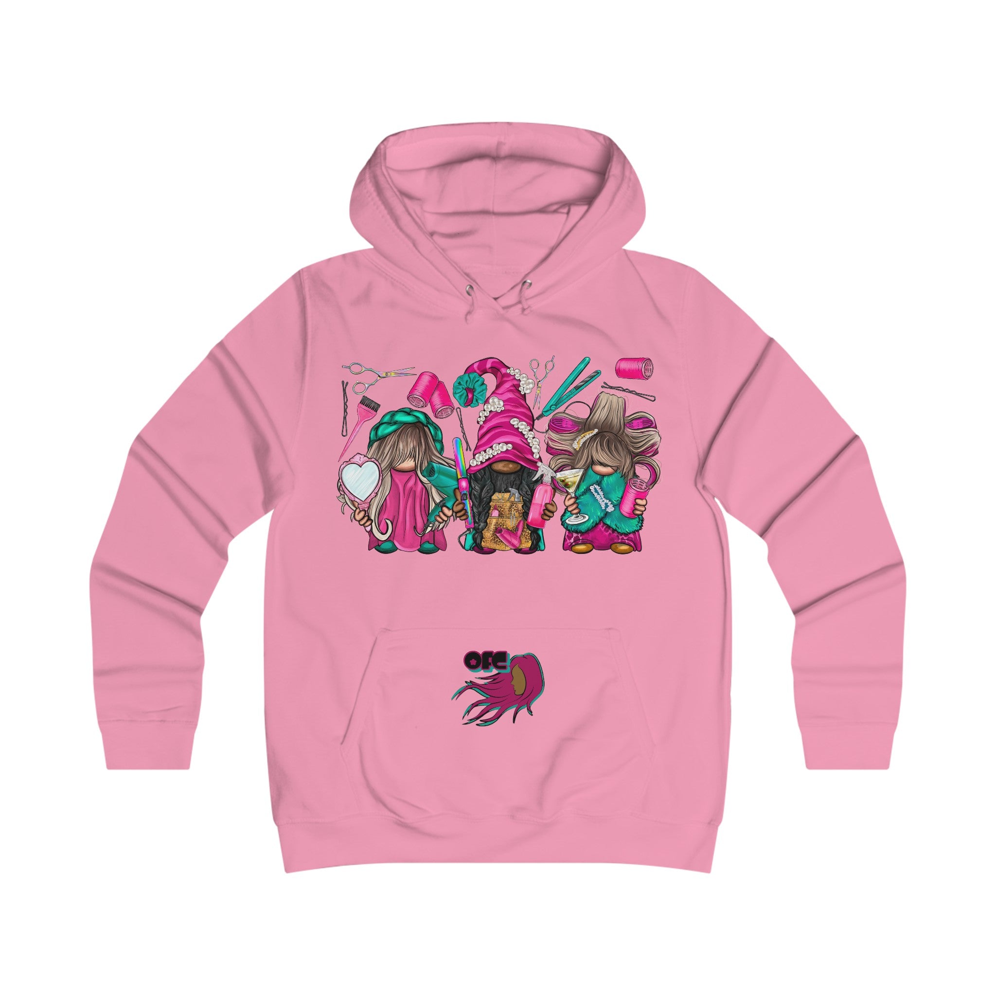 On Fleek Clothing ''Hsir Gnomes'' Girlie College Hoodie