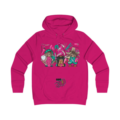 On Fleek Clothing ''Hsir Gnomes'' Girlie College Hoodie