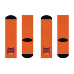 Gotham City Legends Cushioned Crew Socks - Orange/Orange/Purple