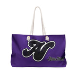 Alota Note$ Garmentry Lettermark Weekender Bag-Purple