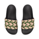 Alota Note$ Garmentry ‘>$’ Icon Pattern Women's Slide Sandals - DGMGR Forest