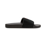 On Fleek Cosmetics Women's PU Slide Sandals-black/orange