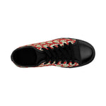 Alota Note$ Garmentry ‘>$’ Icon Pattern Women's Low Top Sneakers - DGMGR Red