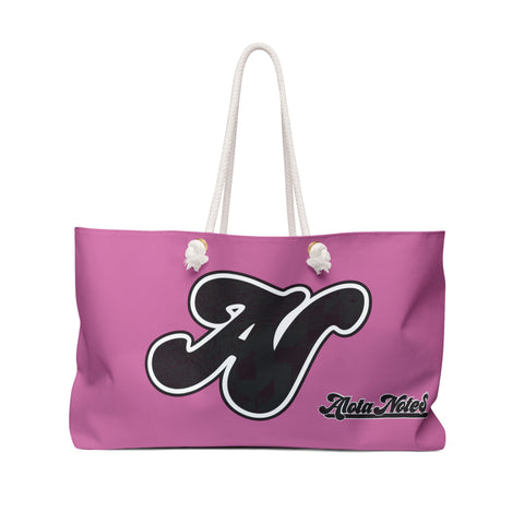 Alota Note$ Garmentry Lettermark Weekender Bag-Pink