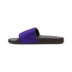 On Fleek Cosmetics Women's PU Slide Sandals-purple/hot pink