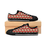 Alota Note$ Garmentry ‘>$’ Icon Pattern Women's Low Top Sneakers - DGMGR Red