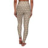 Alota Note$ Garmentry ‘>$’ Icon Pattern High Waisted Yoga Leggings (AOP) - DGMGR Seamoss