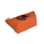 On Fleek Cosmetics Accessory Pouch w T-bottom - Orange/Orange