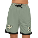 Alota Note$ Garmentry Basketball Rib Shorts (AOP) - DGMGR mint