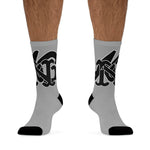 Alota Note$ Garmentry Monogram(Blk) DTG Socks-Heather