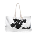 Alota Note$ Garmentry Lettermark Weekender Bag-White