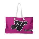 Alota Note$ Garmentry Lettermark Weekender Bag-Raspberry