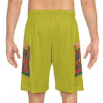 Gotham City Legends Basketball Shorts (AOP)-GoldenRod Lime/Tomato/Pine