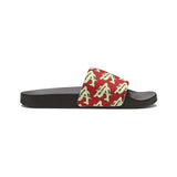 Alota Note$ Garmentry ‘>$’ Icon Pattern Men's Slide Sandals - DGMGR Red