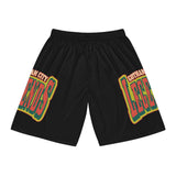 Gotham City Legends Basketball Shorts (AOP)-Black/Tomato/Goldenrod Lime/Pine