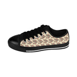 Alota Note$ Garmentry ‘>$’ Icon Pattern Women's Low Top Sneakers - DGMGR Oatmeal