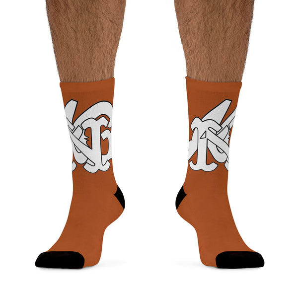 Alota Note$ Garmentry Monogram DTG Socks-Autumn