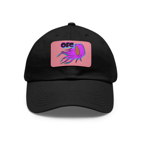 On Fleek Clothing 'WindyHair' Logo Dad Hat with Leather Patch