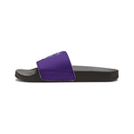 Gotham City Legends Men's PU Slide Sandals-Purple/Teal/Purple