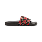 Alota Note$ Garmentry ‘>$’ Icon Pattern Women's Slide Sandals - DGMGR Black