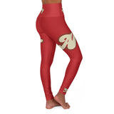 Yoga Leggings - Alota Note$ ANG Fit+ High Waisted Leggings (DGMGR Red)