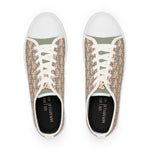 Alota Note$ Garmentry >$ Icon Pattern Men's Low Top Sneakers - DGMGR Seamoss