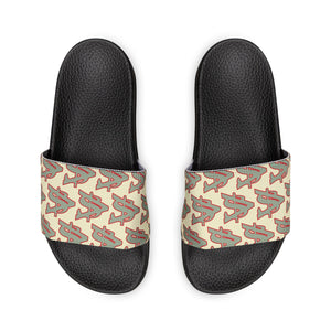 Alota Note$ Garmentry ‘>$’ Icon Pattern Men's Slide Sandals - DGMGR Oatmeal